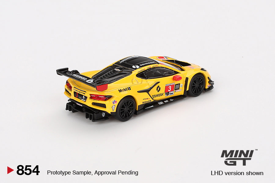 MiniGT 1:64 Chevrolet Corvette Z06 GT3.R #3 Corvette Racing by Pratt Miller Motorsports 2024 IMSA Daytona 24 Hrs #854