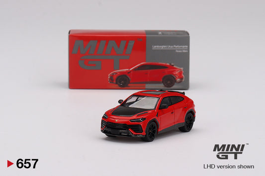 MiniGT 1:64 Lamborghini Urus Performante – Rosso Mars – MiJo Exclusive #657