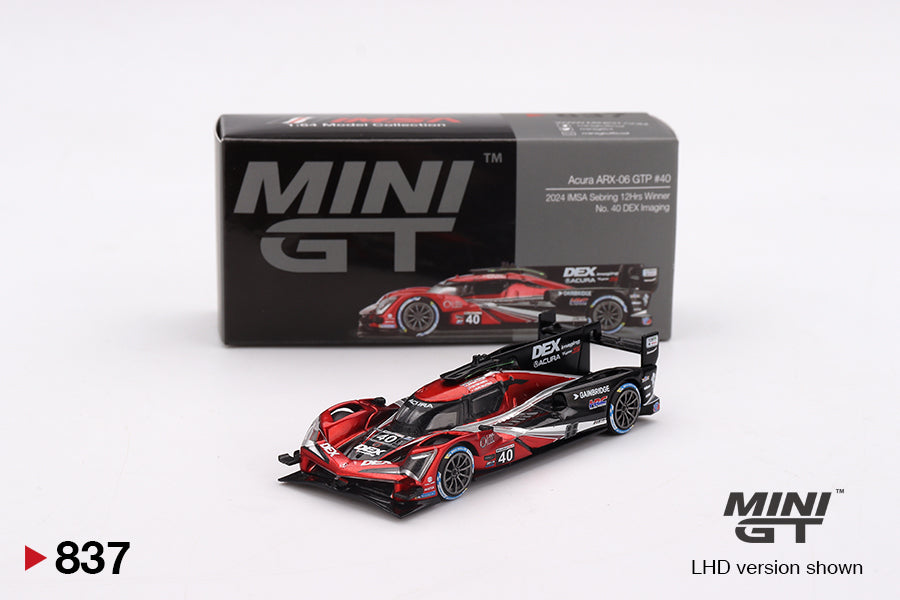 MiniGT 1:64 Acura ARX-06 GTP #40 Wayne Taylor Racing with Andretti 2024 IMSA Sebring 12Hrs Winner #837