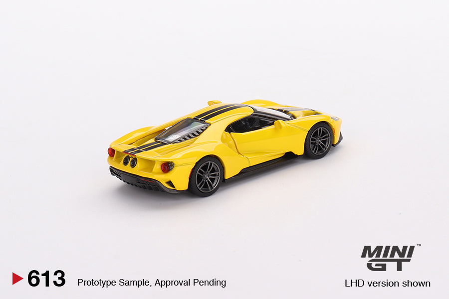 MiniGT 1:64 Ford GT – Triple Yellow – MiJo Exclusive #613