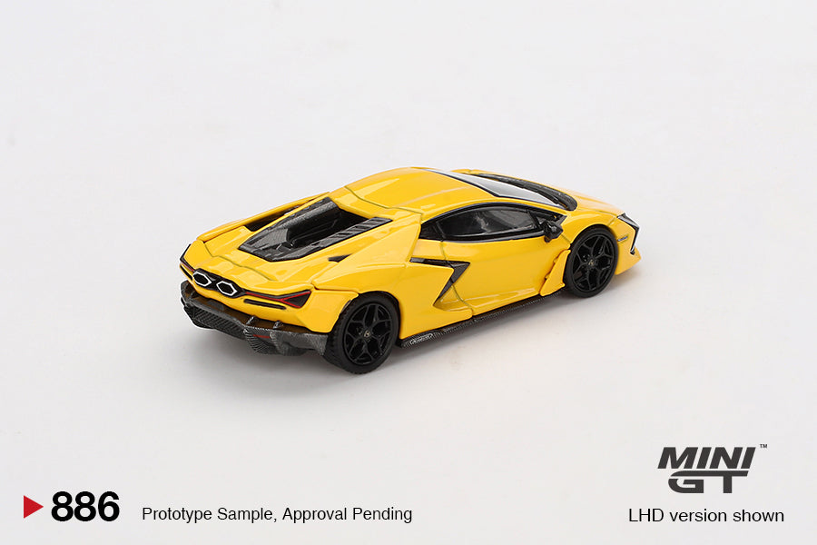 MiniGT 1:64 Lamborghini Revuelto – Giallo Yellow #886