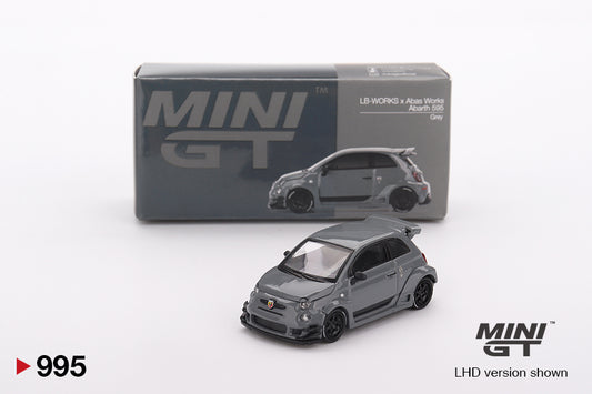 MiniGT 1:64 Abarth 595 LB-WORKS x Abas Works – Grey #995