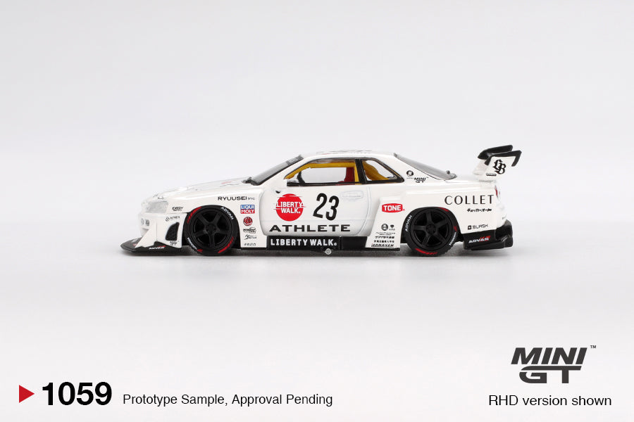 MiniGT 1:64 Nissan LB-ER34 Super Silhouette ATHLETE/COLLET #1059