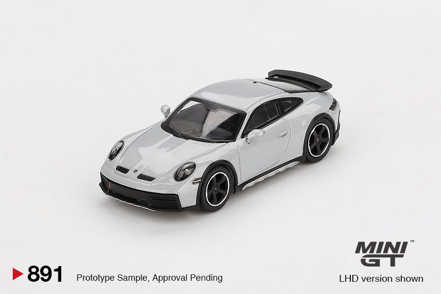 MiniGT 1:64 Porsche 911 Dakar – Ice Gray Metallic #891