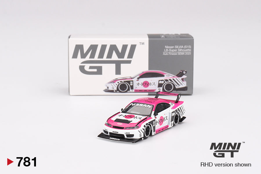 MiniGT 1:64 Nissan LB-Super Silhouette S15 SILVIA Auto Finesse SEMA 2023 #781