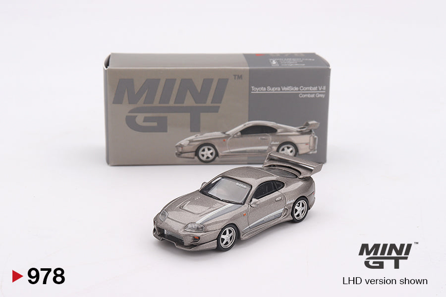 MiniGT 1:64 Toyota Supra VeilSide Combat V-II – Combat Grey #978