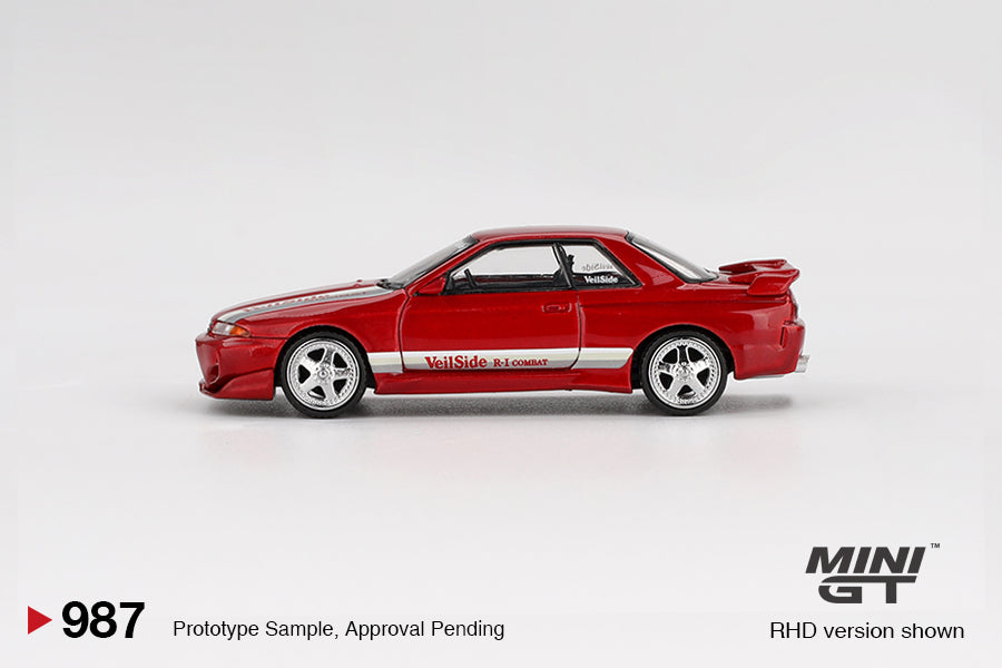 **LIMIT 2** MiniGT 1:64 Nissan Skyline GT-R (R32) VeilSide Combat C-I – Gem Red #987