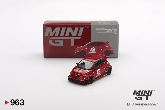 MiniGT 1:64 LB-WORKS x Abas Works ABARTH 595 – Red #963