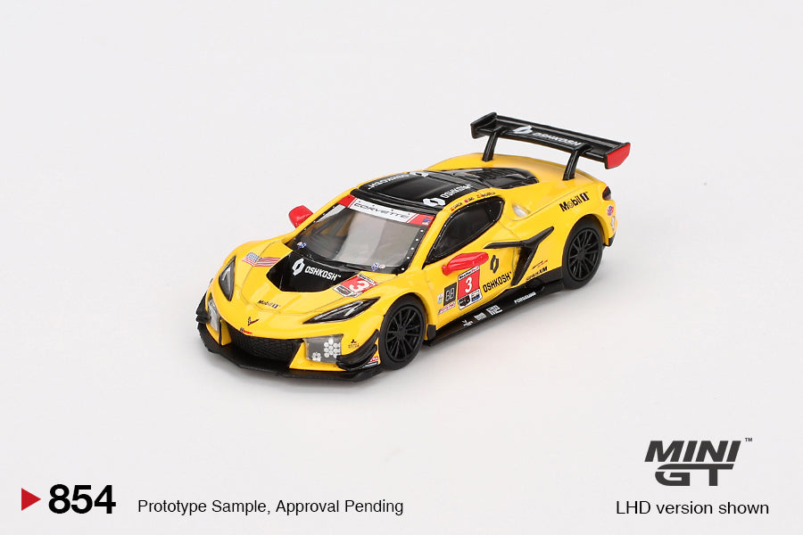 MiniGT 1:64 Chevrolet Corvette Z06 GT3.R #3 Corvette Racing by Pratt Miller Motorsports 2024 IMSA Daytona 24 Hrs #854