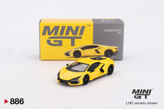 MiniGT 1:64 Lamborghini Revuelto – Giallo Yellow #886