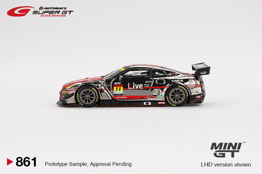 MiniGT 1:64 Japan Exclusive Nissan GT-R Nismo GT3 #11 “GAINER TANAX GT-R” GAINER 2023 Super GT Series #861