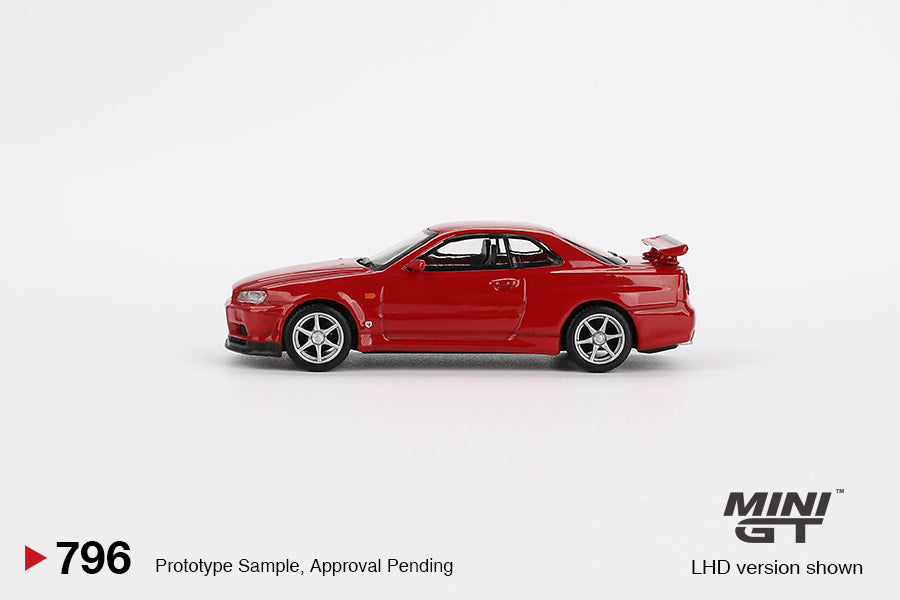 MiniGT 1:64 Nissan Skyline GT-R (R34) V-Spec Active Red - #796