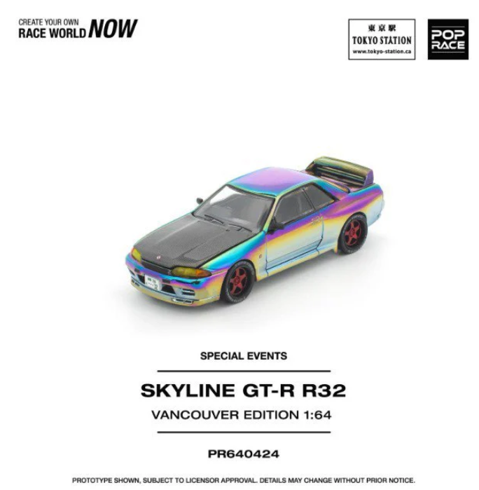 Pop Race 1:64 Nissan Skyline GT-R R32 - Vancouver Edition