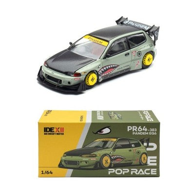 Pop Race 1:64 Pandem Civic EG6 - Sharkmouth 2025 IDE Expo