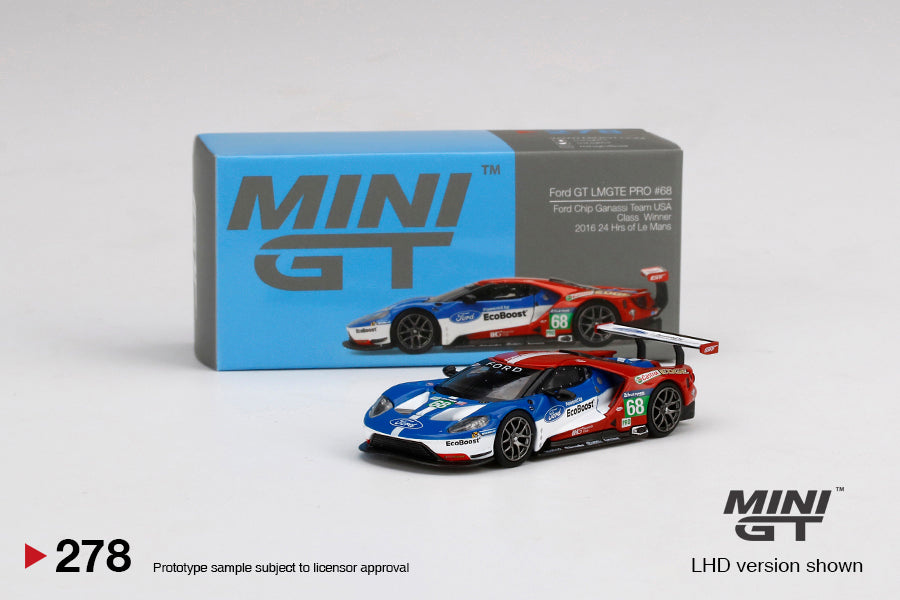 MiniGT 1:64 Ford GT LMGTE PRO #68 2016 24 Hrs of Le Mans Class Winner MiJo Exclusive #278
