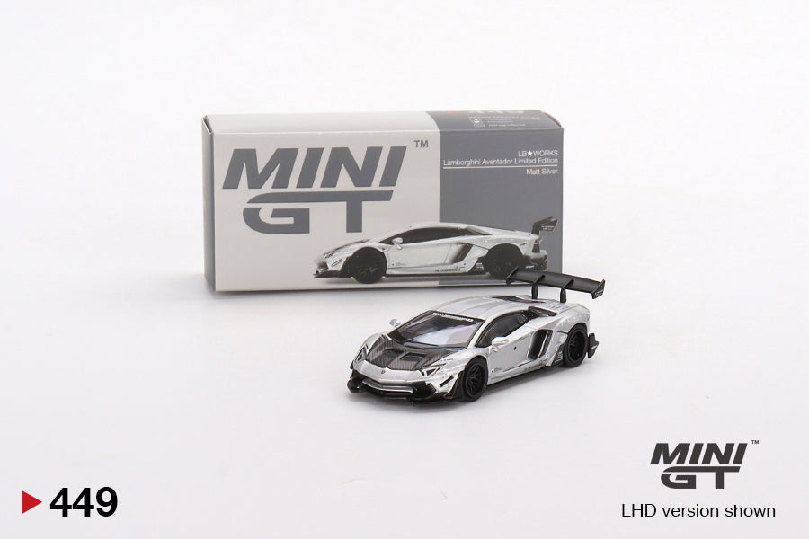 MINI GT 1:64 Model Car Lambor Aventador GT EVO #467 LHD White