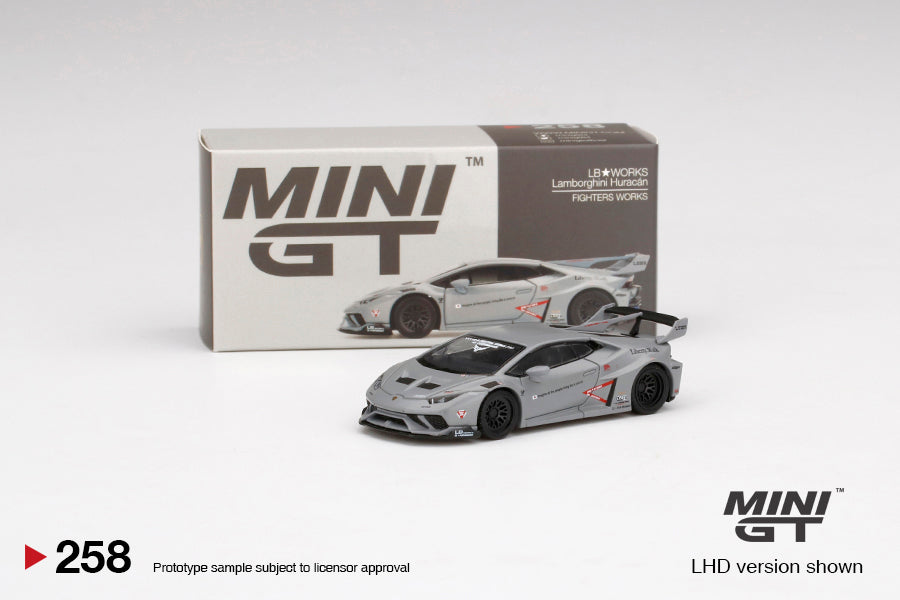 MiniGT LB Works Lamborghini Huracan Fighters Works Grey MiJo Exclusive #258