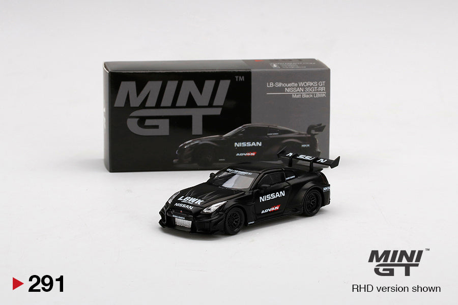 MiniGT LB-Silhouette WORKS GT Nissan 35GT-RR Ver.2 Matte Black LBWK MiJo  Exclusive #291