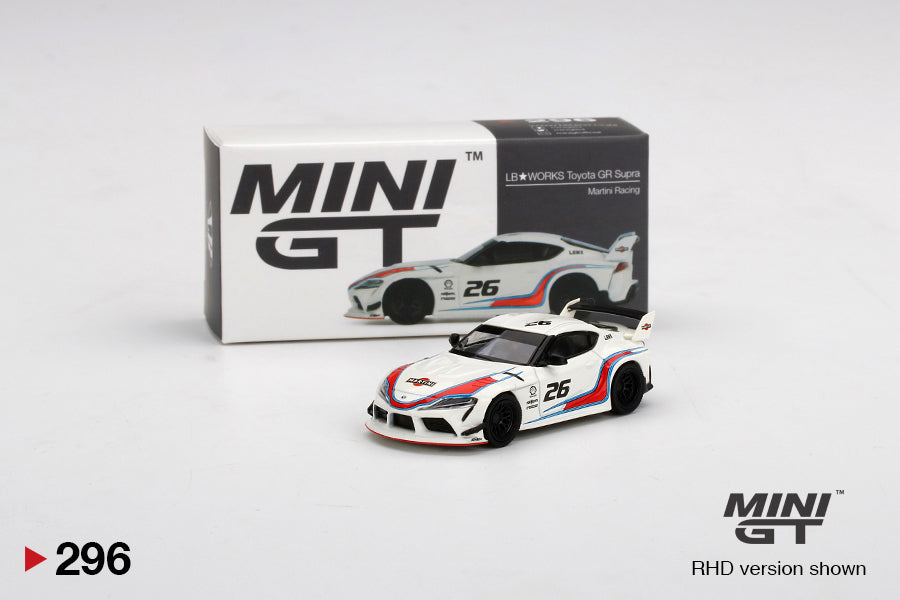 MiniGT 1:64 LB WORKS Toyota GR Supra Martini Racing MiJo Exclusive #296