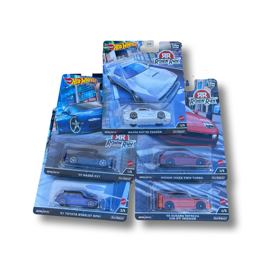 Hot Wheels 1:64 2022 Premium Car Culture - Ronin Run *Set Of 5*