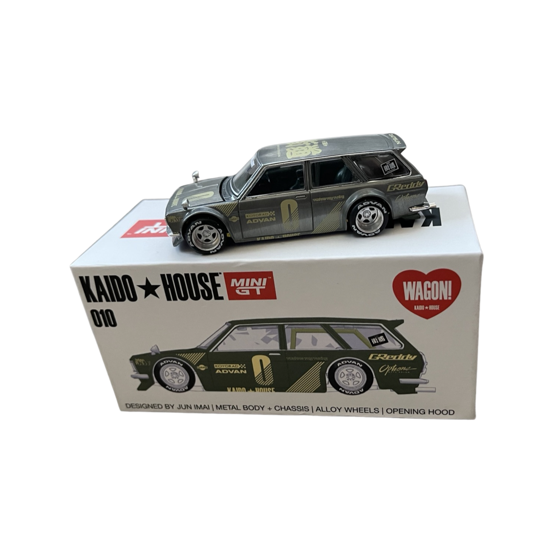 MiniGT x Kaido House 1:64 Nissan Datsun 510 Wagon Green KHMG010