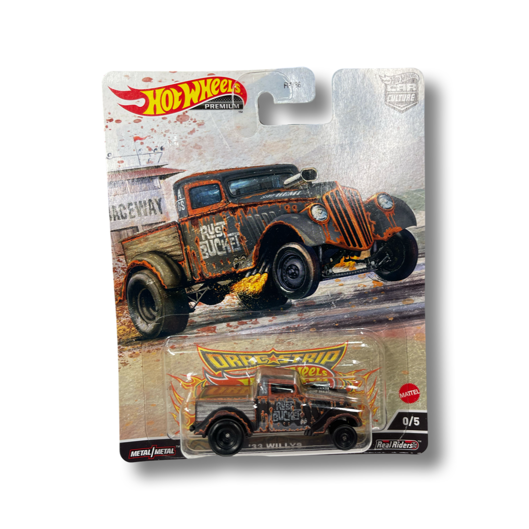 FPY86-957R
![Hot Wheels 2023 Premium Car Culture Dragstrip Demons ‘33 Willys Chase
