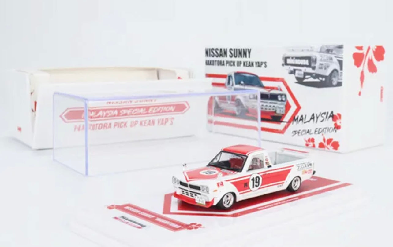 Inno64 1:64 Nissan Sunny "Hakotora" Pick Up Kean Yap's Malaysia Special Edition