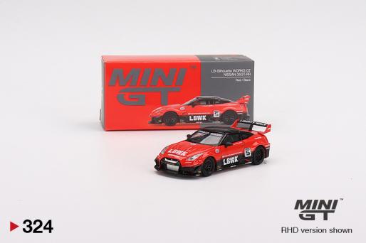 MiniGT 1:64 LB-Silhouette WORKS GT NISSAN 35GT-RR Ver.1 Red/Black MiJo Exclusives #324