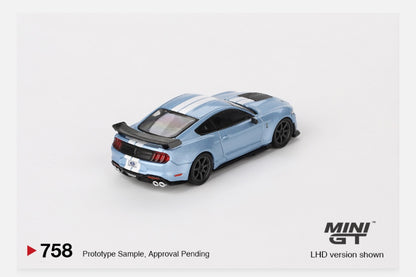 MiniGT 1:64 Ford Mustang Shelby GT500 Heritage Edition - Blue – MiJo Exclusive #758