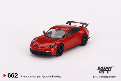 MiniGT 1:64 Porsche 911 (992) GT3 – Guards Red – MiJo Exclusive #662