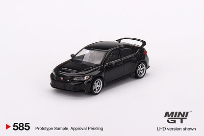 MiniGT 1:64 2023 Honda Civic Type R Advan GT Wheels – Crystal Black Pearl – MiJo Exclusive #585