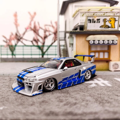 Street Weapon 1:64 Nissan Skyline ER34 LBWK Silhouette - 2 styles