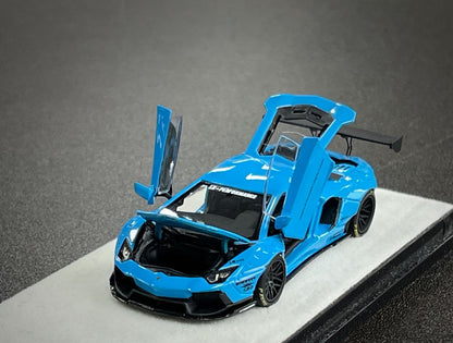 PGM 1:64 Lamborghini Aventador LBWK LP700-4 Blue
