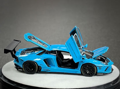 PGM 1:64 Lamborghini Aventador LBWK LP700-4 Blue