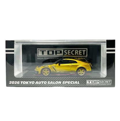 K3 Model 1:64 Top Secret Exclusive Pair Nissan GT-R R35 & Nissan GT-R R34 Pair - 2026 Tokyo Auto Salon Exclusive Limited To 999pcs