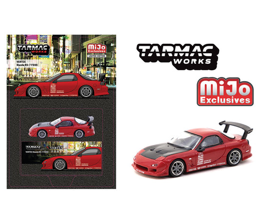 Tarmac Works 1:64 Vertex Mazda RX-7 FD3S – Red – Global64 – MiJo Exclusive