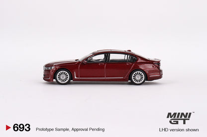 MiniGT 1:64 BMW Alpina B7 xDrive – Aventurin Red Metallic – MiJo Exclusive #693