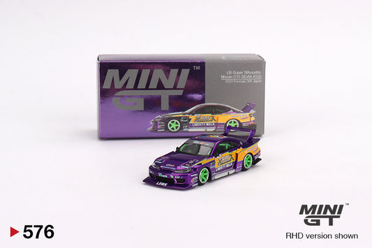 MiniGT 1:64 LB-Super Silhouette Nissan S15 SILVIA #555 2022 Formula Drift Japan - MiJo Exclusive #576