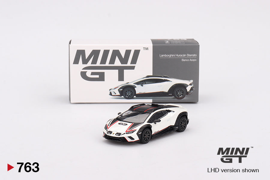 MiniGT 1:64 Lamborghini Huracán Sterrato Bianco Asopo - MiJo Exclusive #763