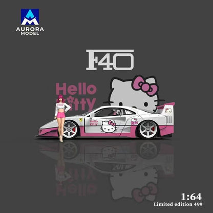 Aurora Model 1:64 F40 Modified - Hello Kitty *2 Styles*