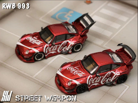 Street Weapon 1:64 Porsche RWB 993 Coca Cola - 2 Styles