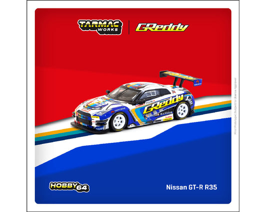 Tarmac Works 1:64 Nissan GT-R R35 TRUST e-Racing Greddy (White)