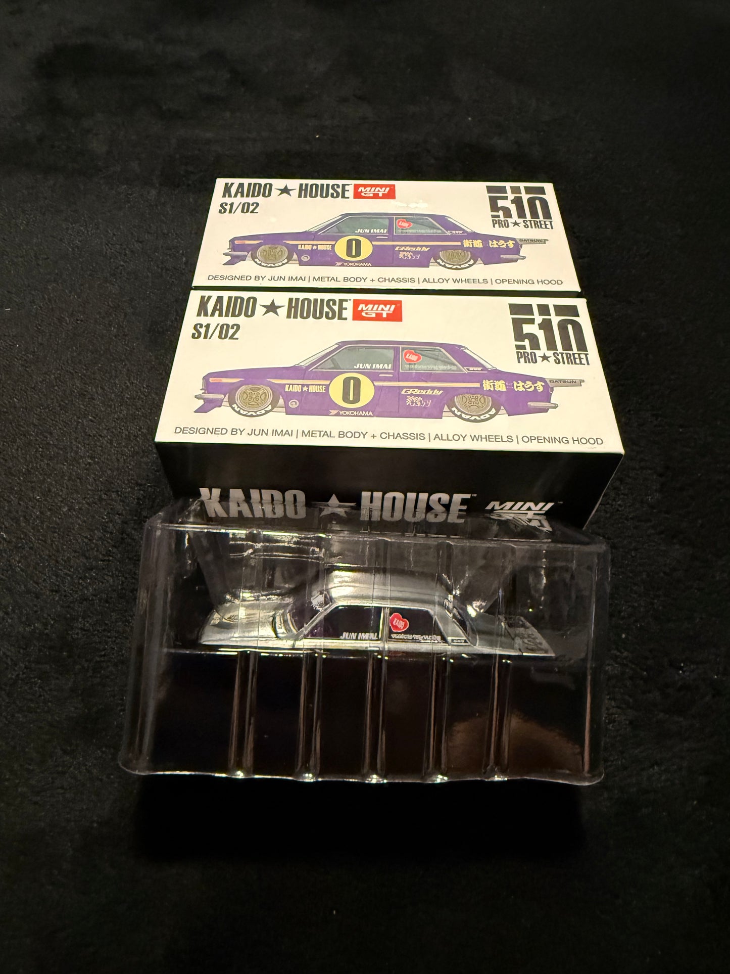 Kaido House 1:64 Datsun 510 Pro Street OG Purple - Regular & Chase PAIR