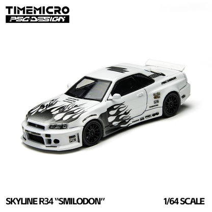 Time Micro X PSC Design 1:64 Skyline R34 Widebody “Smilodon”