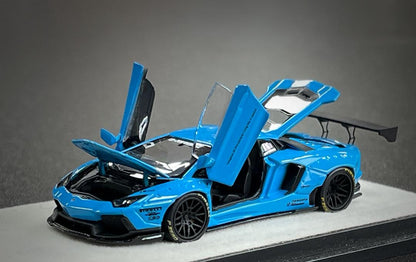 PGM 1:64 Lamborghini Aventador LBWK LP700-4 Blue