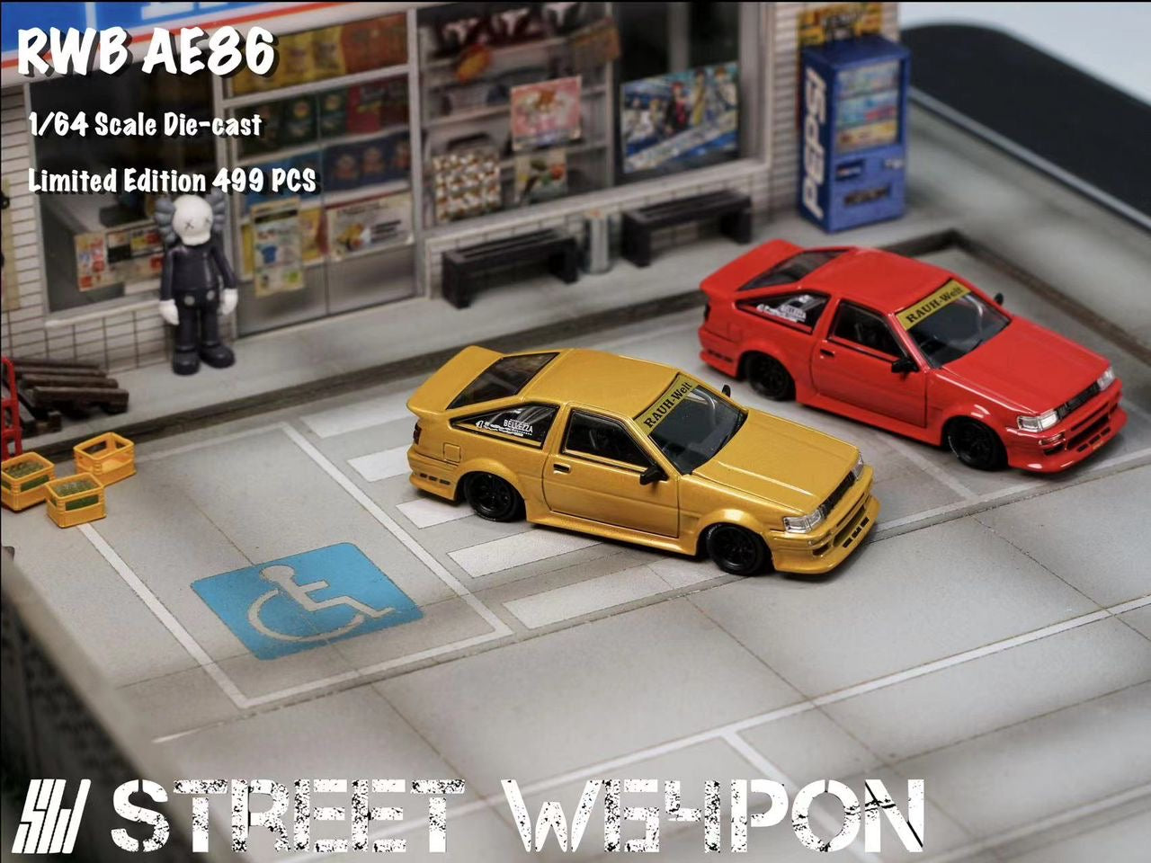 Street Weapon 1:64 RWB AE86 - 3 Styles