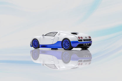 Mortal 1:64 Bugatti Veyron - White Pearl/Blue