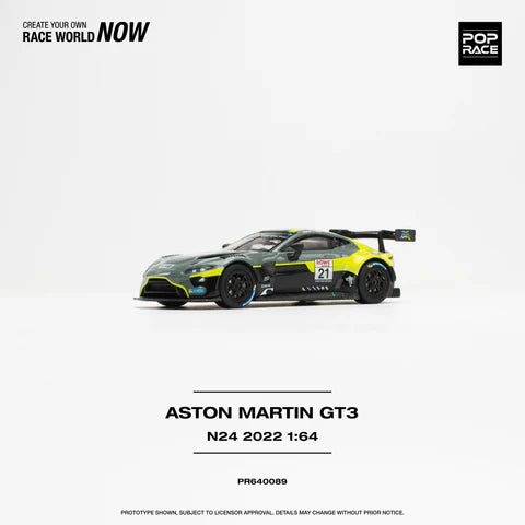 Pop Race 1:64 Aston Martin Vantage GT3 N21 2022 Nürburgring