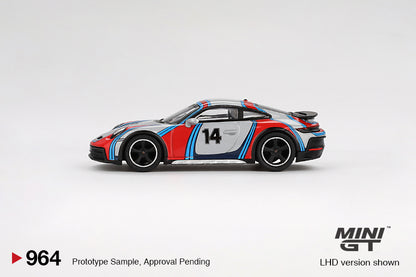 MiniGT 1:64 Porsche 911 Dakar “Rally 1974” – Ice Grey Metallic #964