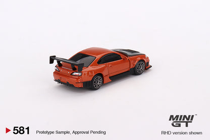 MiniGT 1:64 Nissan Silvia S15 D-MAX Metallic Orange – MiJo Exclusive #581